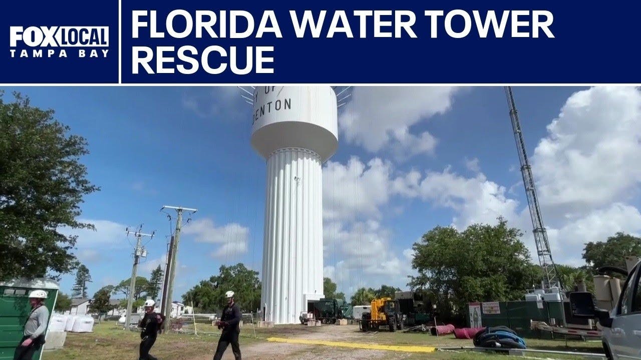 Training Drill Takes Turn at Water Tower in Bradenton