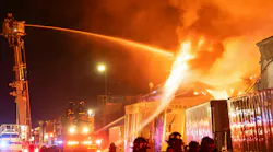 Lloyd Mitchell FDNY firefighters commercial building fire five alarms Lloyd Mitchell