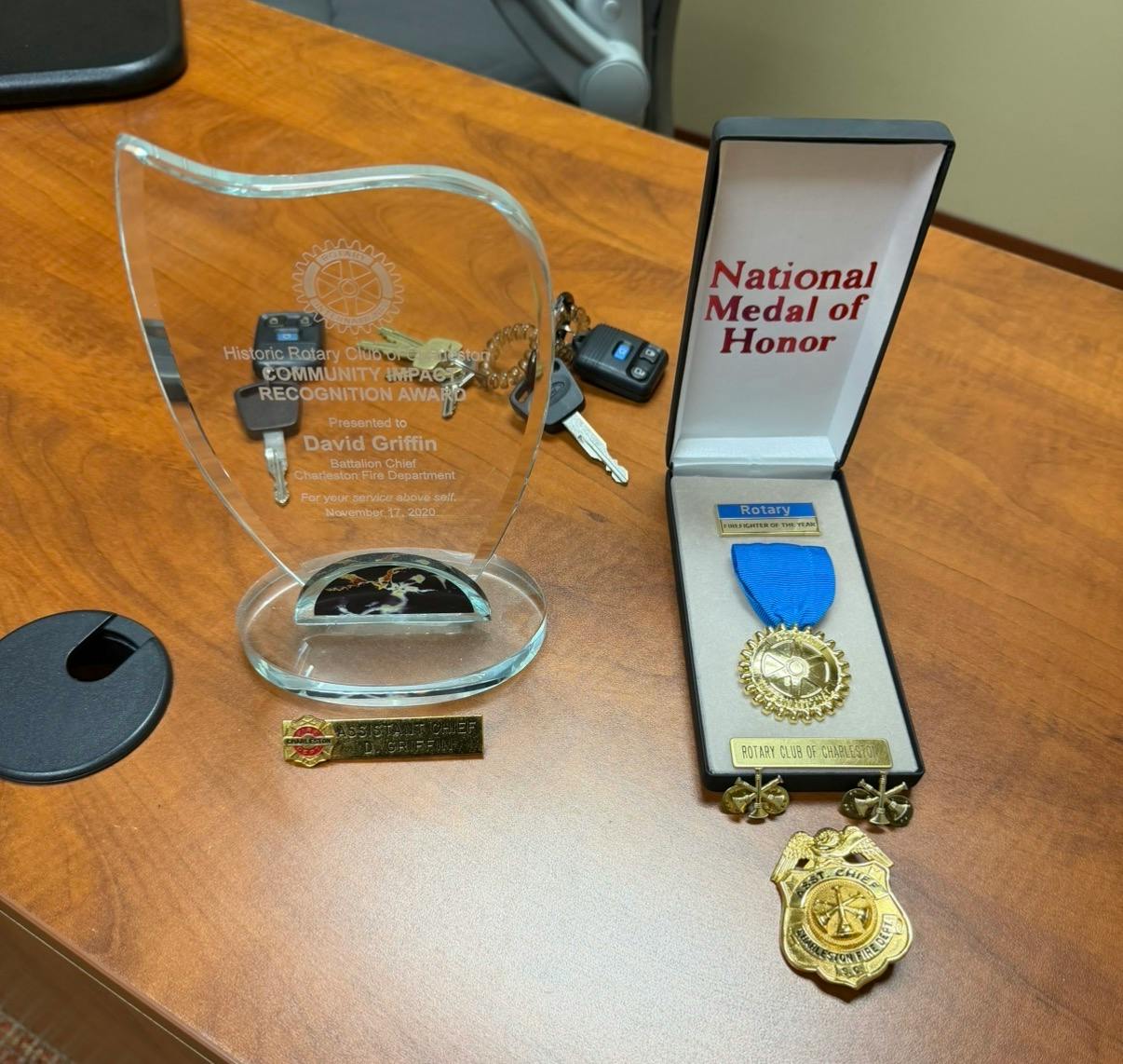 firefighter and national medal of honor awards