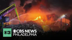 Camden, New Jersey, fire at scrap yard brought under control, still producing smoke