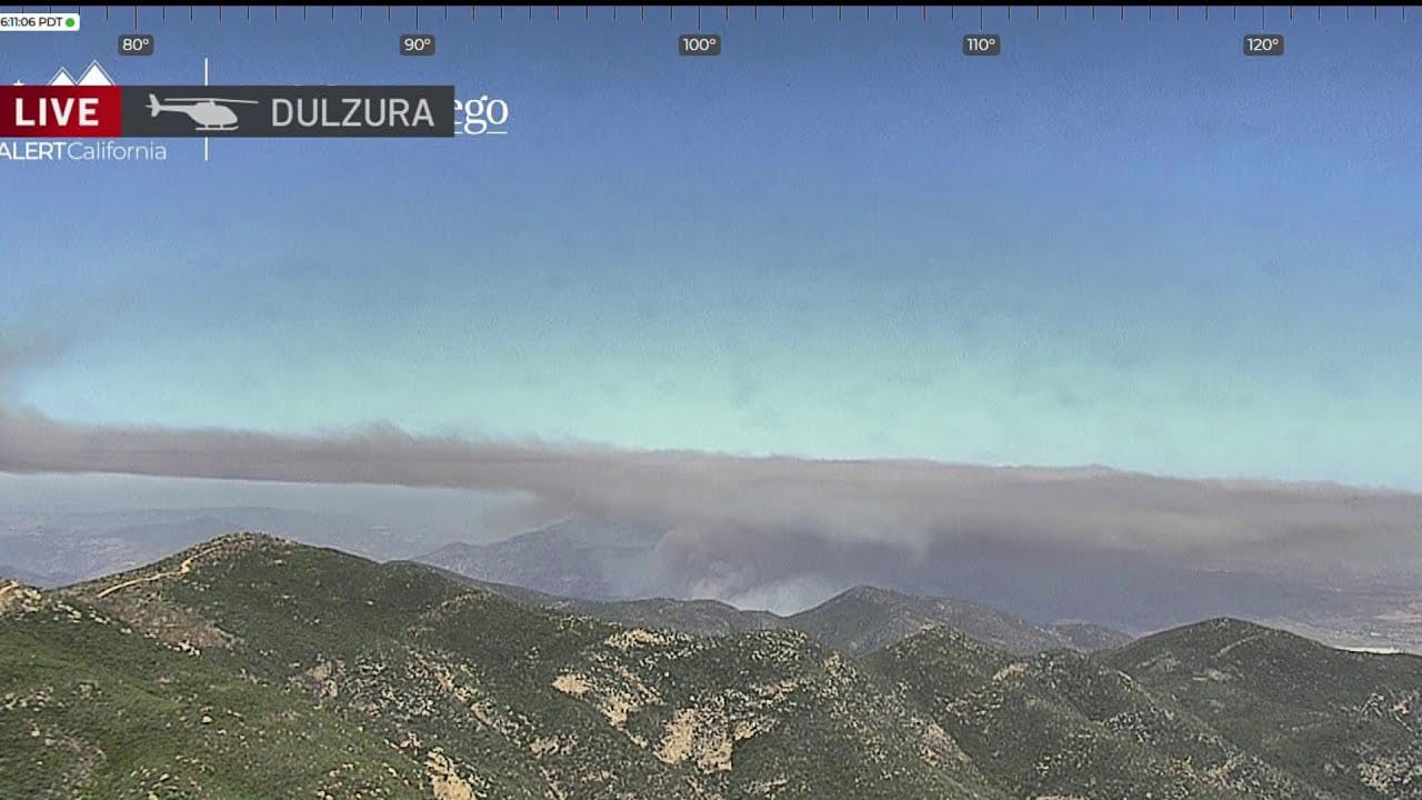 Cross-border brush fire quickly burns hundreds of acres | NBC 7 San Diego