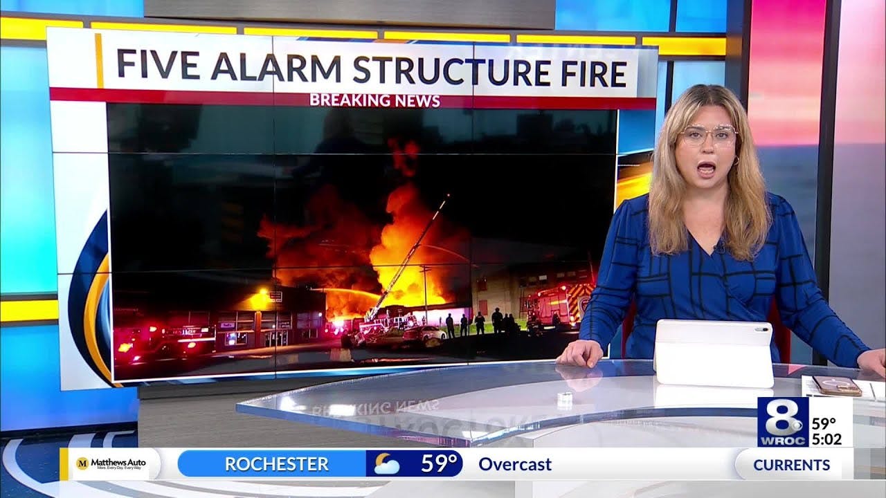 Blaze Destroys Building at Pallet Facility in Rochester