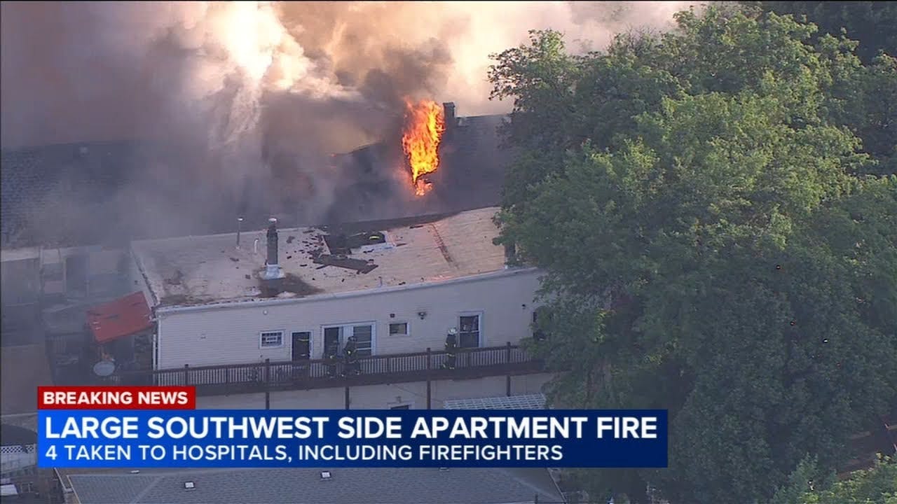 CFD battles extra-alarm apartment building fire on South Side