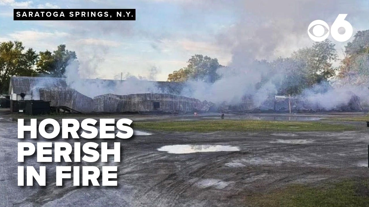 Fire at a Saratoga Harness track claims the lives of multiple horses