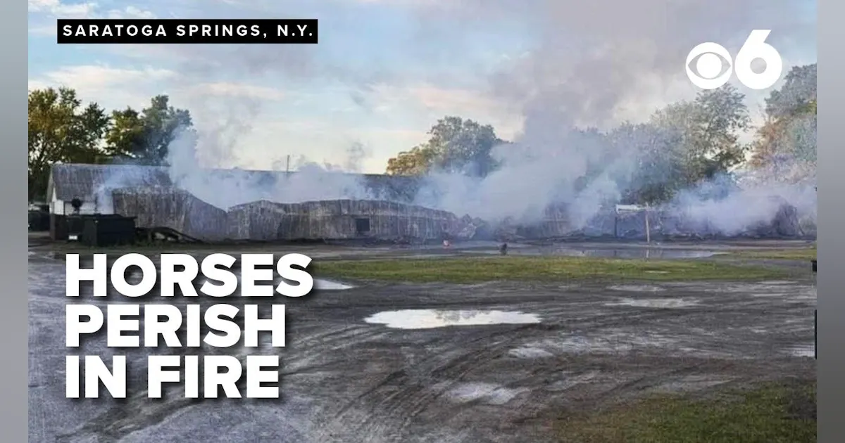 At Least 17 Horses Killed in Fire at Saratoga Springs, NY, Track