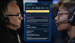 device display showing information about a major emergency event being shared between emergency agencies