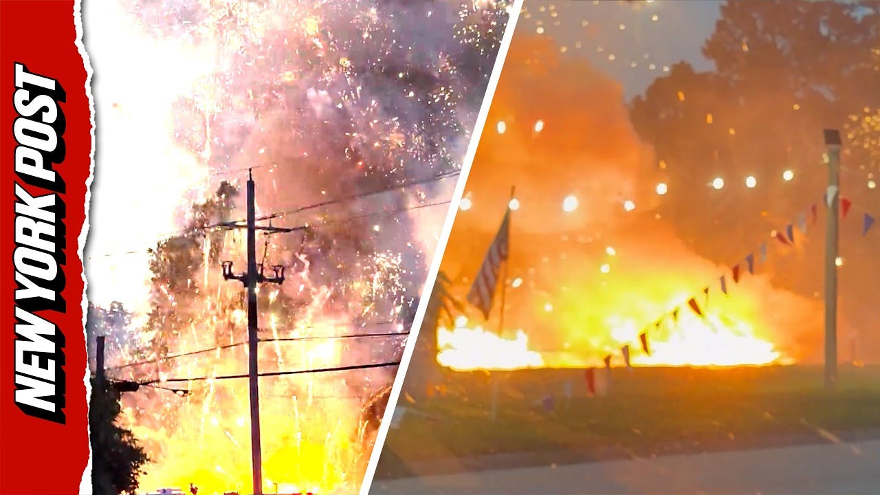 Fireworks Stand Erupts in Broken Arrow, OK, Neighborhood