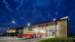 The Marion Fire Station No. 1 is the first fire station to receive the AIA COTE Top Ten Award, emphasizing its industry-leading sustainable design.