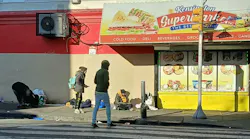 homeless people in Philadelphia's Kensington neighborhood
