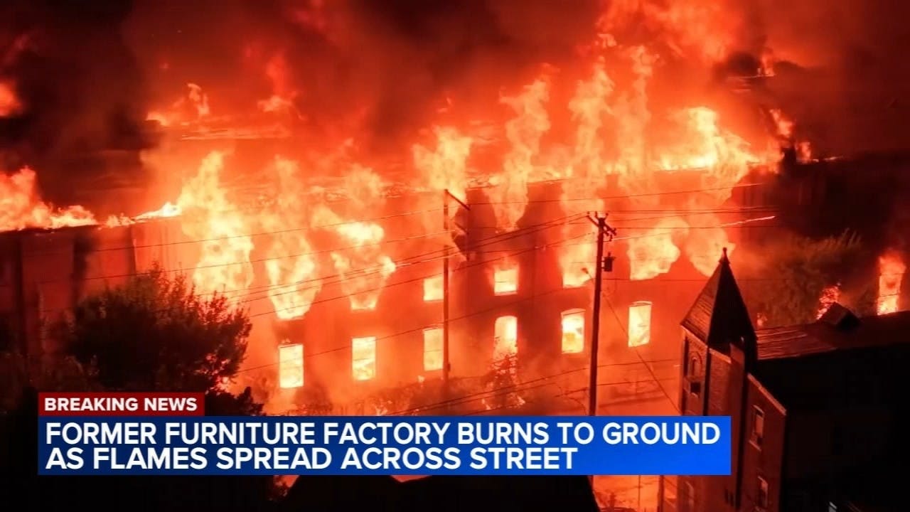 Vacant Furniture Factory in Allentown, PA, Destroyed in Six-Alarm Blaze