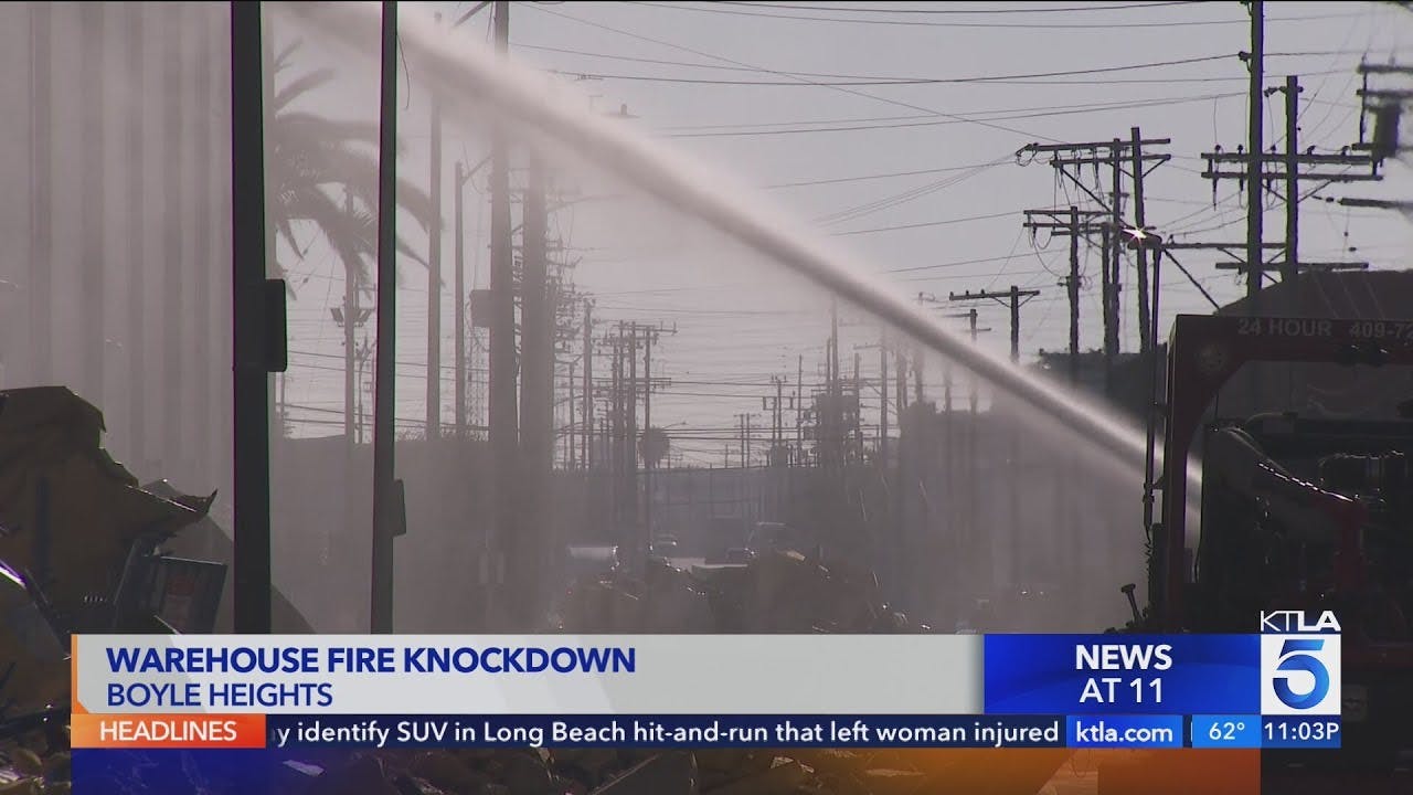 After 8 Days, Los Angeles Cold Storage Fire Knocked