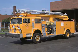 Syracuse, NY, Fire Department's Maxi-Pumper circa 1975