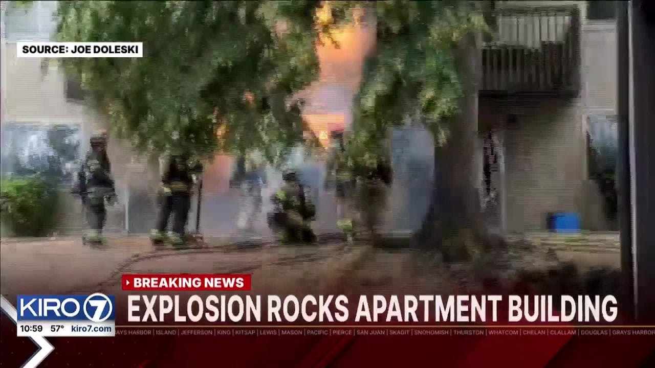 CAUGHT ON CAMERA: Explosion rocks Tacoma apartment complex