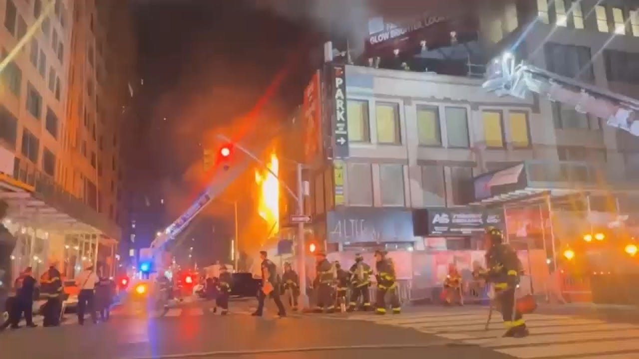FDNY Crews Battle Fire in Manhattan Building