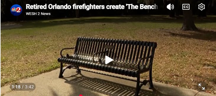 Retired Orlando, FL, Firefighters Bench