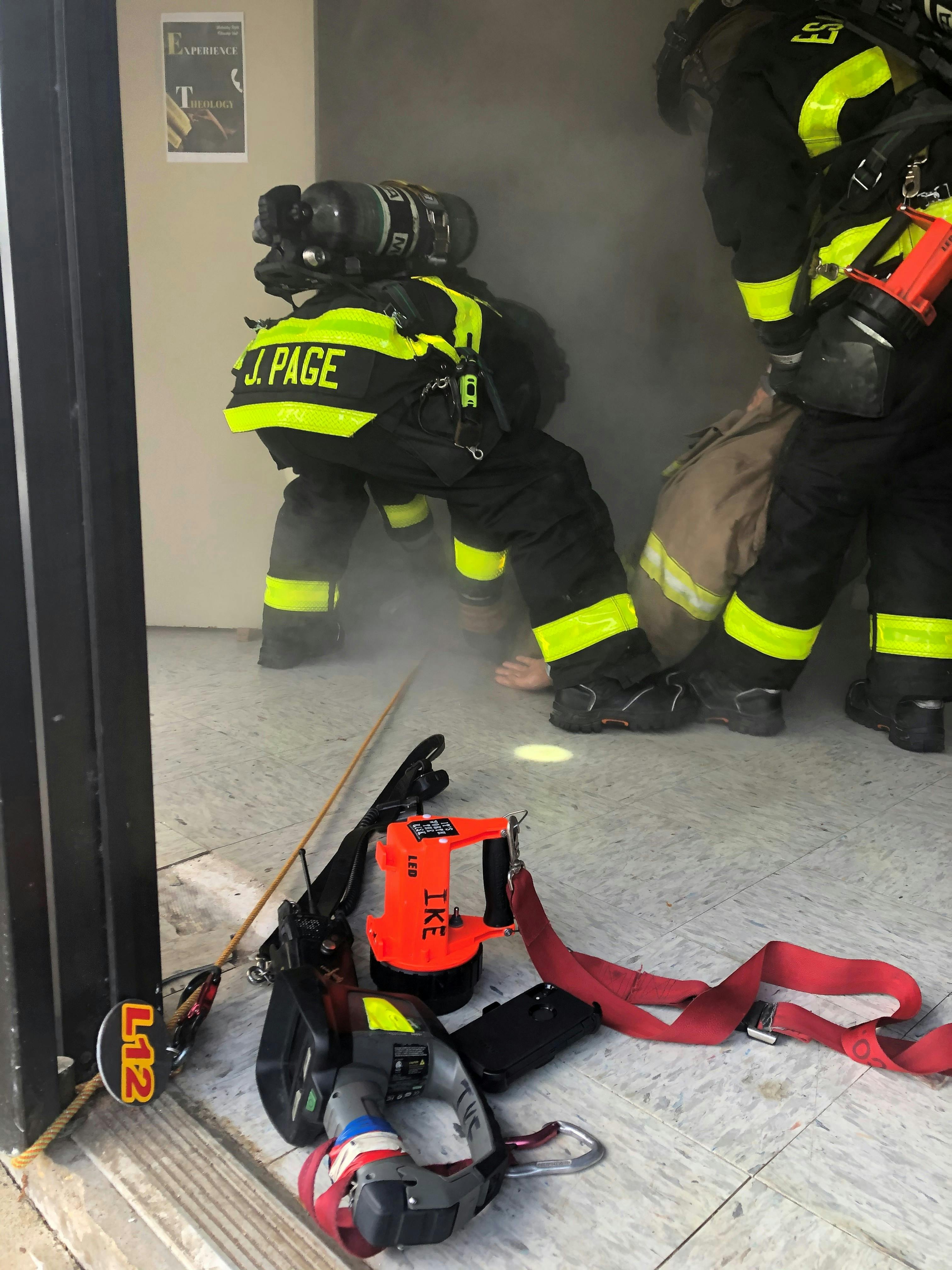 tools for firefighters to conduct search for occupants at a residential fire