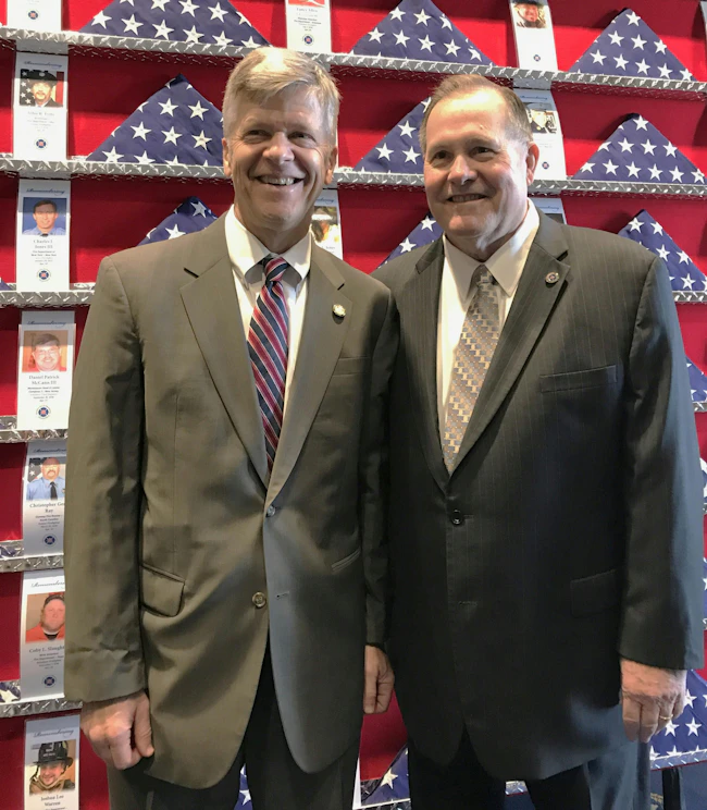 former CFSI Executive Director Bill Webb and Dennis Compton