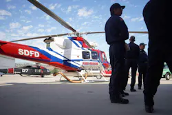 As layoffs loom for San Diego firefighters, a helicopter joined the search for the missing son of a retired fire chief.