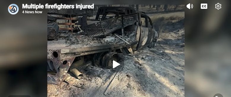 Firefighters Hurt, Rigs Destroyed at Chelan Hills, WA, Wildfire