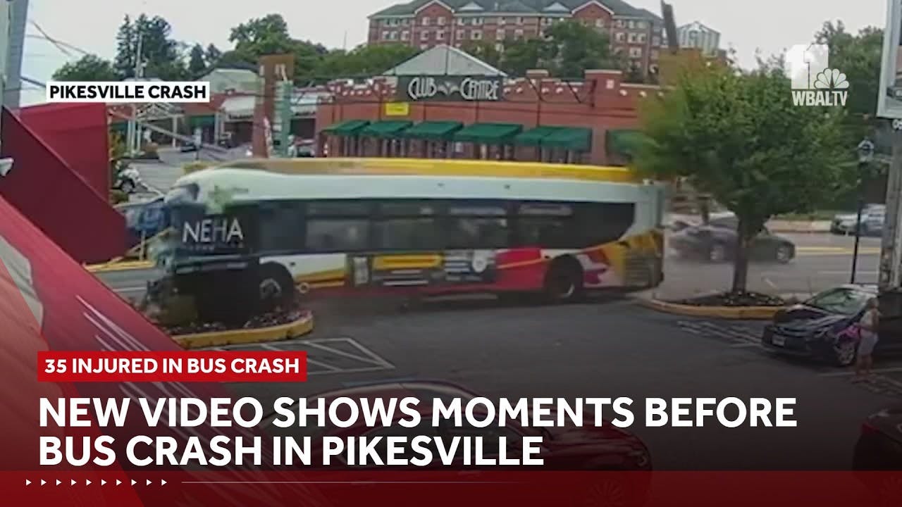 Dozens Hurt when Bus Slams into Pikesville, MD, Business