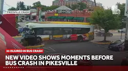 Dozens Hurt when Bus Slams into Pikesville, MD, Business