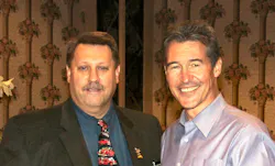 Longtime Firehouse EMS columnist Gary Ludwig, left, with actor Randoph Mantooth, who played Los Angeles County Firefighter/Paramedic John Gage on 'Emergency!'.