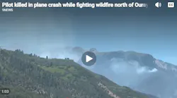 Pilot Killed when Plane Crashes During Ouray, CO, Wildfire Operation