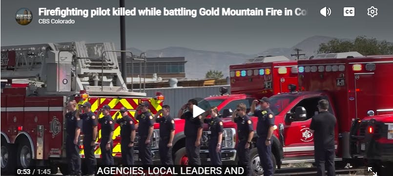Pilot Killed During Ouray, CO, Wildfire Operation Identified