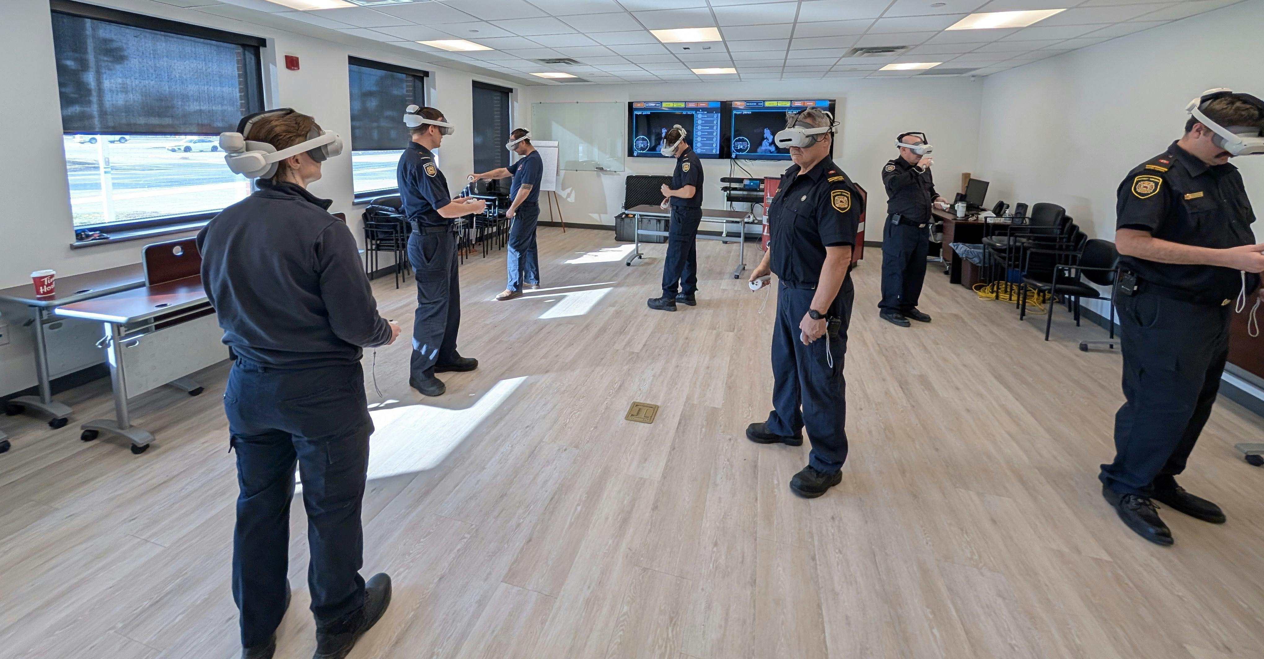 XpertVR&rsquo;s simulator lets firefighters work together in virtual reality, making it easier for departments to train as a unit for scenarios that they might face on the fireground.