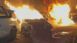 Around 100 cars burned in Modesto auto wrecking yard