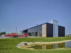 The facility includes a training tower, fitness center and administrative offices were all designed to optimize safety, comfort and health.