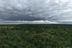 Heavy storm clouds hang over the Boundary Waters Canoe Area Wilderness Tuesday.