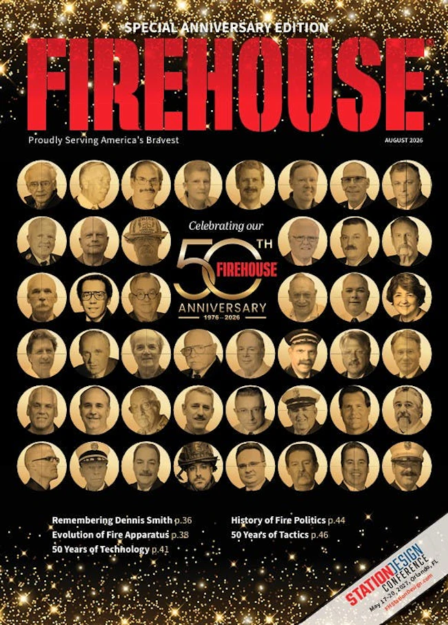 Firehouse Magazine 50th Anniversary Cover