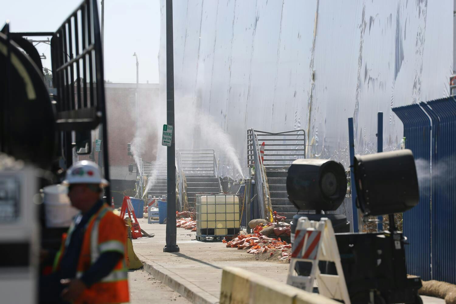 The The Los Angeles County Department of Public Health issued its first citation Thursday and is requiring that the company remove the approximately 85 million pounds of food rotting inside the Boyle Heights warehouse.