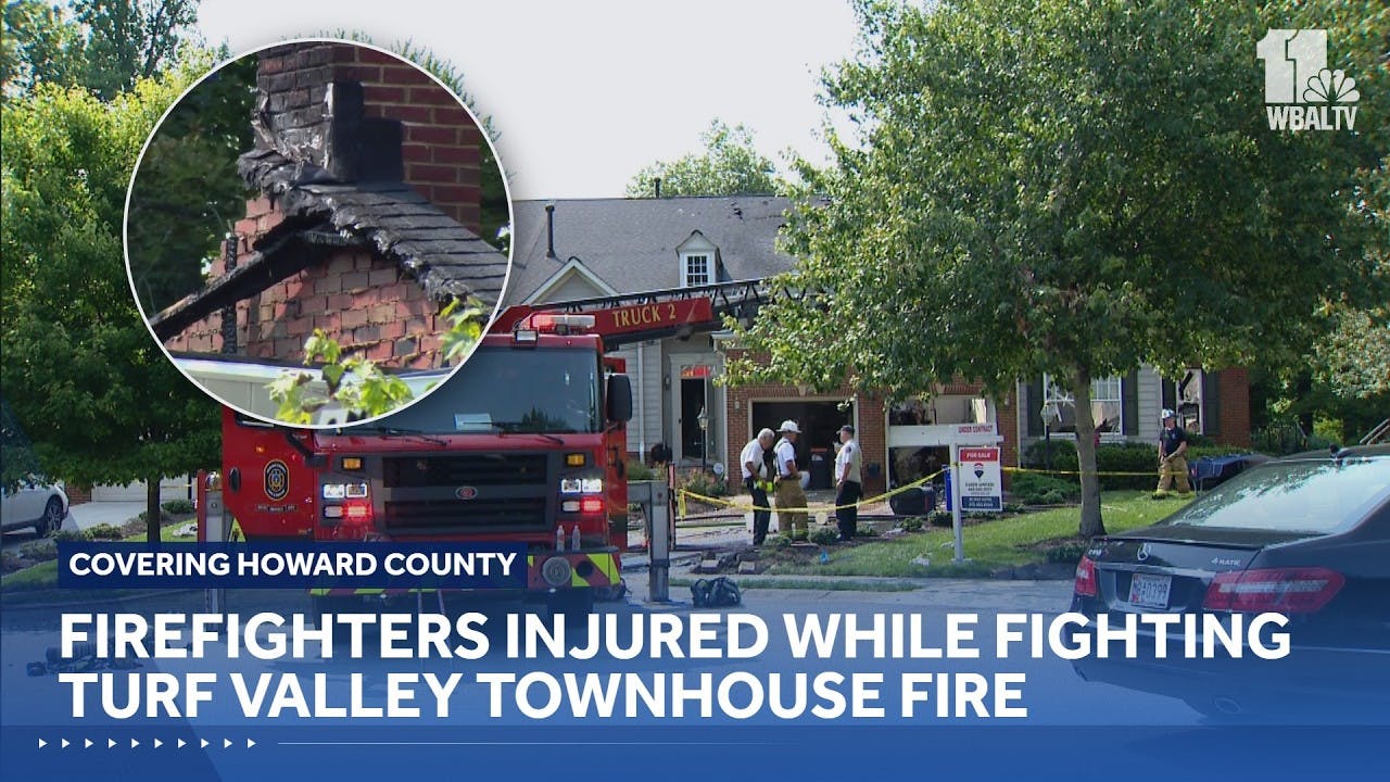 Firefighters hurt fighting Turf Valley townhouse fire