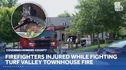 Firefighters hurt fighting Turf Valley townhouse fire