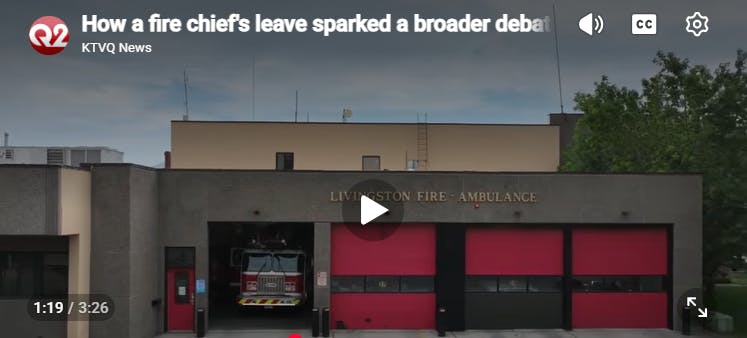 Sidelined Livingston, MT, Fire Chief Sues to Get Back to Work
