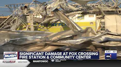 Menasha, WI, Fire Station Destroyed by Tornado