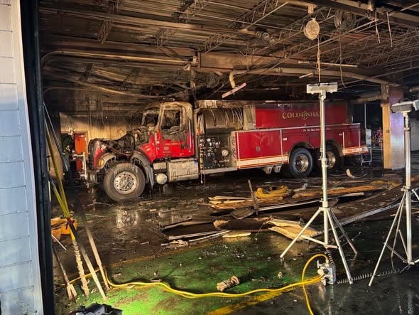 Coldenham, NY, Fire Station Destroyed; Rigs Damaged