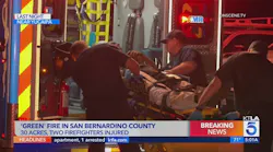 Firefighters Hurt Battling Wildfire in Rought Terrain in San Bernardino, CA, Mountains
