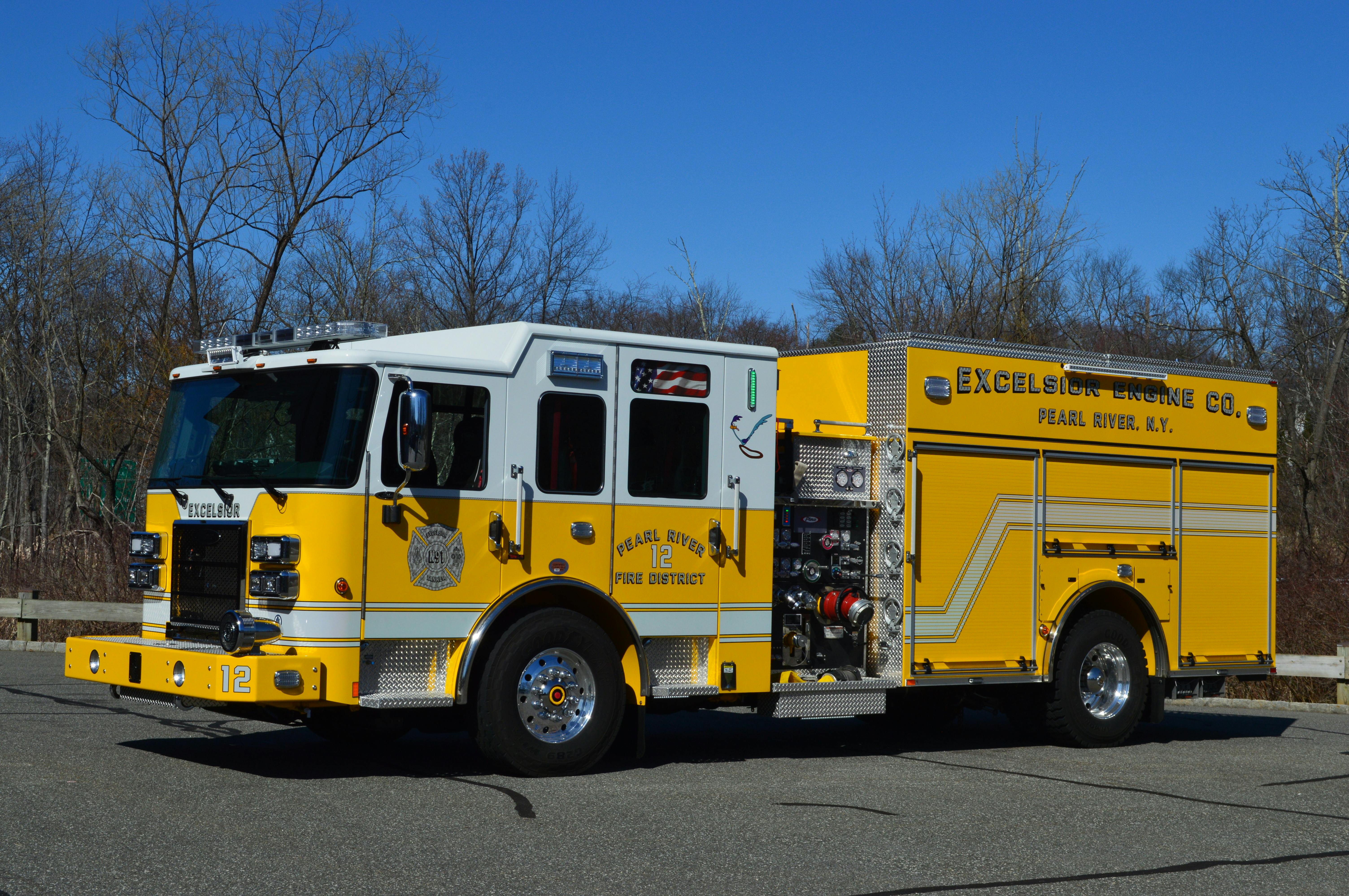 fire department pumper vehicle that was purchased 'off-the-shelf'