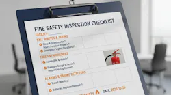 fire safety building inspection checklist form
