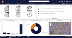 screen shot of web-based third-party building inspection report for fire department
