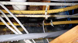 The failed CSST line ruptured a water line that extinghished the fire in a house in the Village of Urbana.