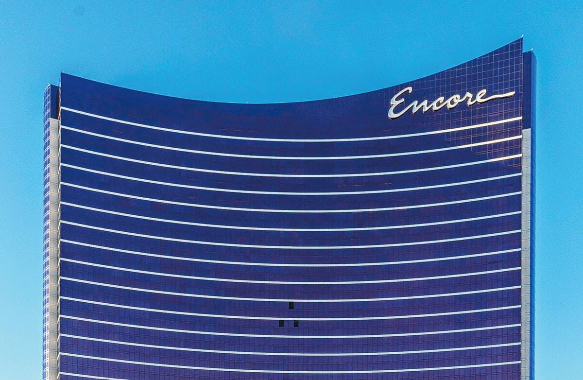 Clark County firefighters say the fire was contained to one room on the 56th floor of the Encore Las Vegas resort.