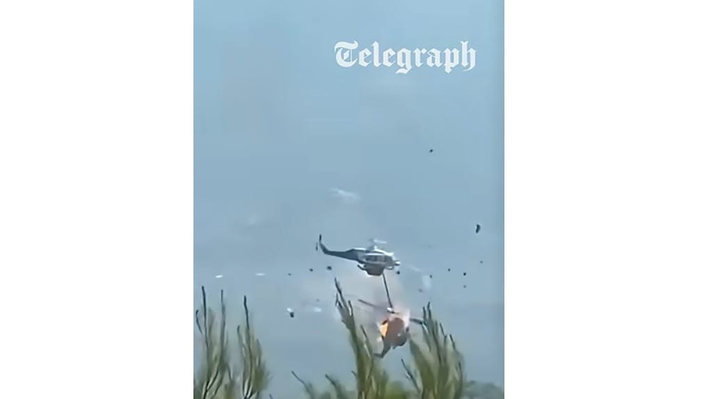 Midair Crash of Firefighting Helicopters Leaves Pilots Dead at Greece Wildfires