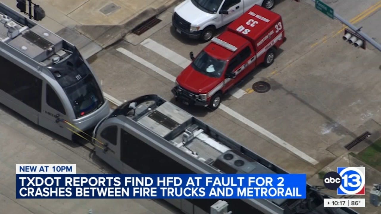 Houston Firefighters at Fault in Two Crashes Involving Trains, Report Shows