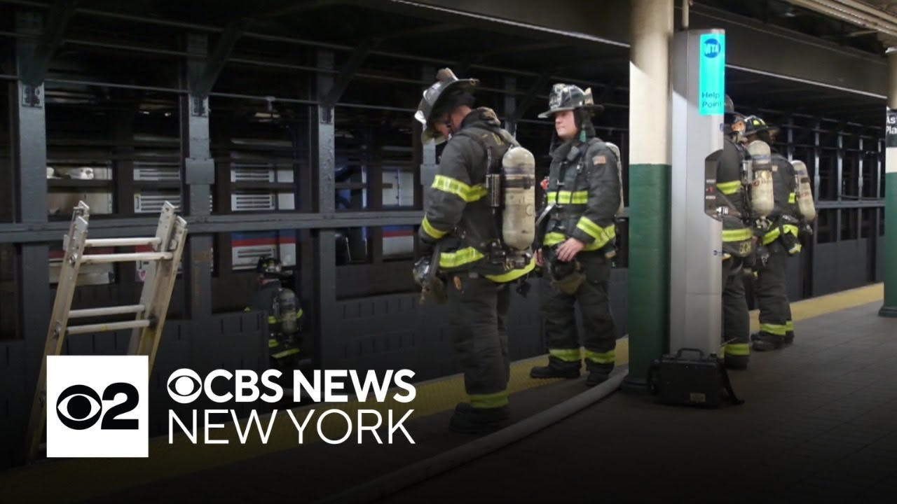 Cleaning train catches fire in NYC, injuring 12 people, FDNY says