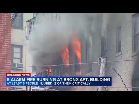 Multi-alarm fire in the Bronx injures at least 5