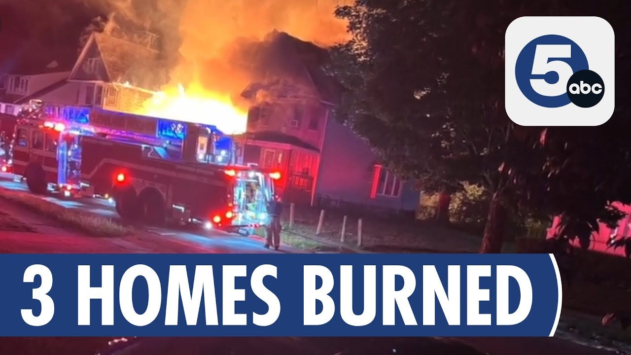 Water Concerns Rise as Houses Burn in East Cleveland, OH